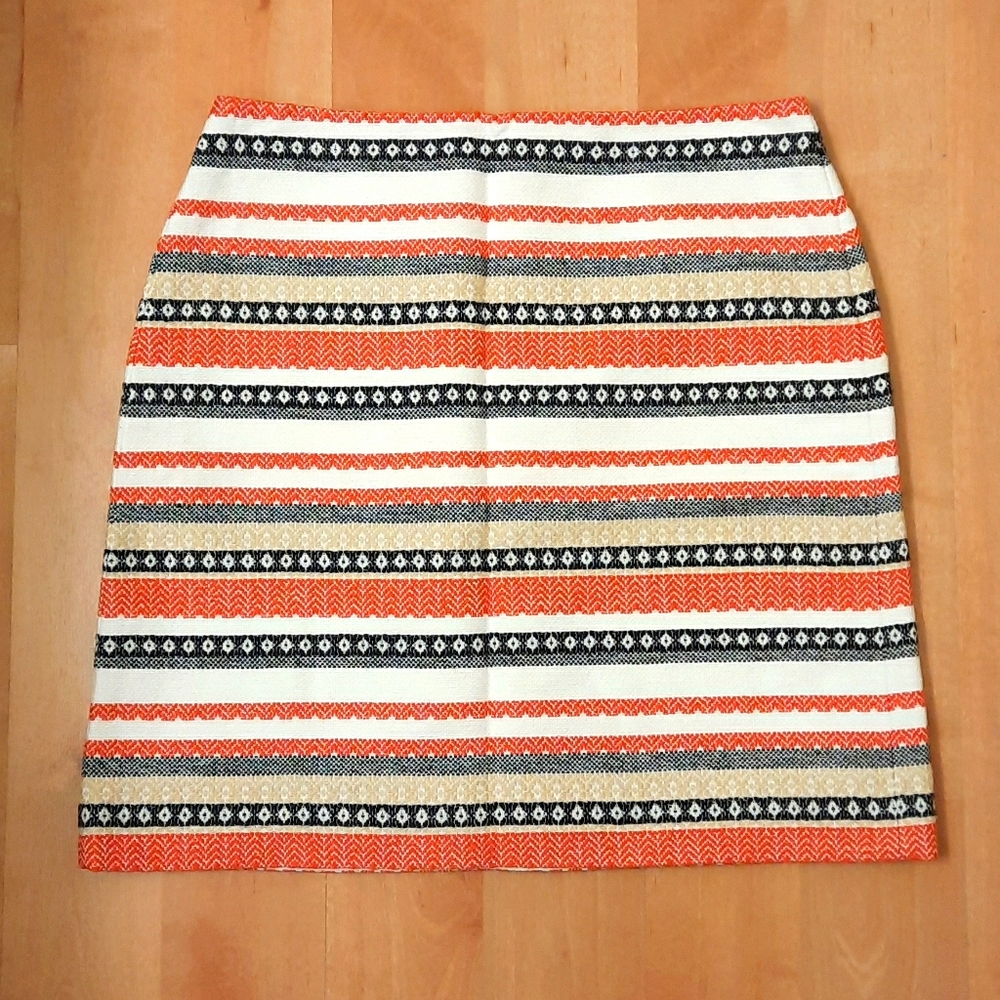 Ann Taylor Loft Costa Jaquard Skirt